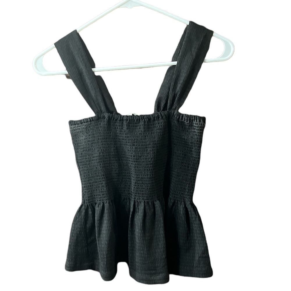 3/$30🖤Texture&thread Madewell Black Top Size Small